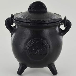 Cast Iron Cauldron Tree of Life Small Witch & Magic Accessory for Wicca Potions Neopaganism Gift