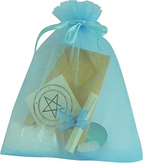 Silverwitch Protection Witchcraft Spell Kit - Candle Holder - Black, Purple, Green - Crystal or Brass - Polished - Tabletop - Ritual