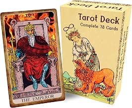 Witchy Cauldron Tarot Cards with Guidebook – Classic 78 Card Rider Waite Smith Tarot Deck – Beginner Friendly Tarot Cards Deck – Standard Size, Durable Matte Finish, Vibrant Artwork