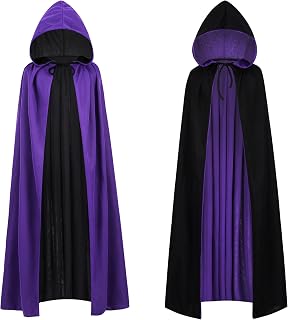 maxToonrain Reversible Cape for Adults and Kids, Easter Halloween Christmas Cloak Fancy Dress Vampire Witch Wizard Role Play for World Book Day