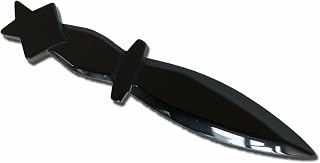 Pentagram Obsidian Athame, Black Altar Decor for Wicca Supplies and Tools