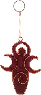 Pagan Triple Moon Goddess Suncatcher - Handcrafted Bali Art for Earthly Charm Home Decor - Mystical Nature Energy