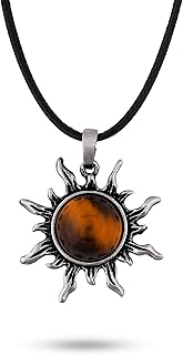 Gothic Sun Crystal Pendant Necklace, Gothic Boho Necklace, Christmas Jewelry Gift For Women
