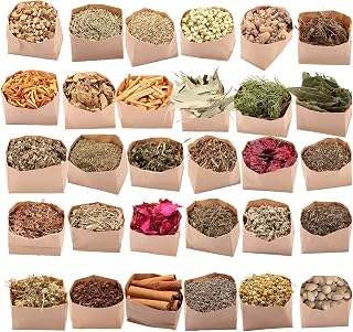 Witchcraft Supplies Kit - 30Pcs Witchcraft Herbs Set, Dried Herbs and Mystical Flowers, Wicca Supplies and Apothecary Witch Supplies for Spells & Rituals Protection