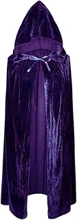 150CM Purple Cape for Adults Ghostface Costume Purple Cloak Wizard Costume Adult Voldemort Costume Grim Reaper Vampire Witch Carnival Halloween Adult Wizard Costume