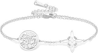 Witches Knot Bracelet Tetragrammaton Pentagram Bracelet Celtic Knot Pendant Protection Amulet Witchcraft Pagan Irish Jewelry for Women Men