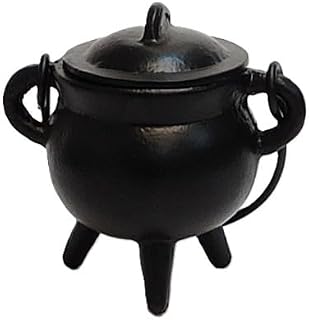 Fiesta Studios Cast Iron Cauldron Small Plain Witch & Magic Accessory for Wicca Potions Neopaganism