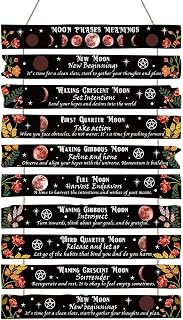 Yizzen Witchy Gifts for Women, Gothic Home Decor, Witch Gifts, Spiritual Pagan, Kitchen Wall Art of Moon Celestial, Dark Academia Whimsical Room, Aesthetic Bedroom Decorations