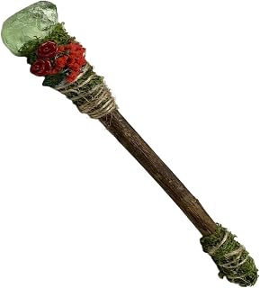 Divination Witch Wand | Crystal Spiritual Meditation Tool | Ritual Practice